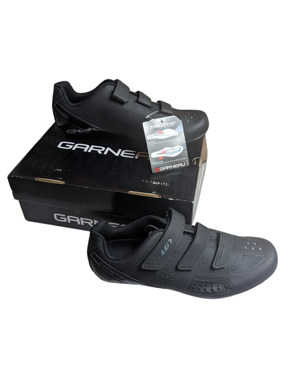 Louis Garneau Chrome II Mens Cycling Shoes Black Size US 9.5 /EU 43 New In Box
